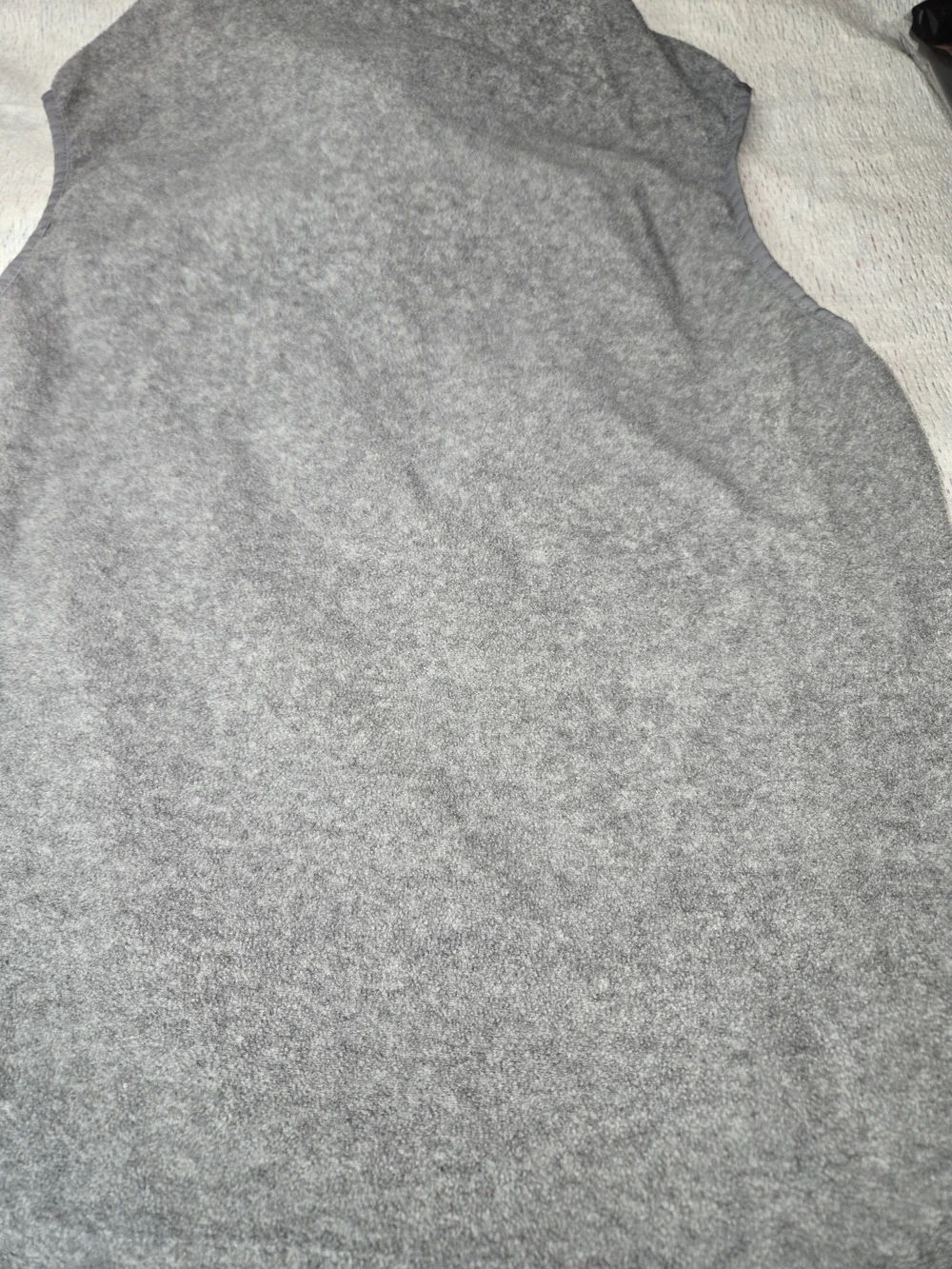 33,000ft Men's Grey Sleeveless Full-Zip Fleece Vest